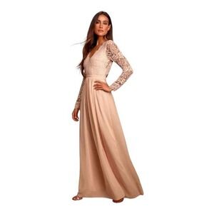 NWT Absolutely gorgeous dusty‎ pink gown by LuLu's Size XS.  PROM